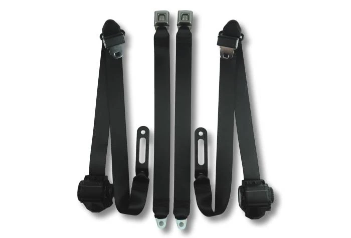 1947-1966 Chevrolet Pickup, Standard Cab, Driver & Passenger, Bench Seat Belt Kit - Seatbelt Planet
