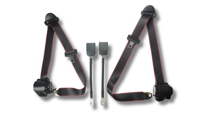 1992-2001 Hummer H1, Rear Driver & Passenger Seat Belt Kit - Seatbelt Planet