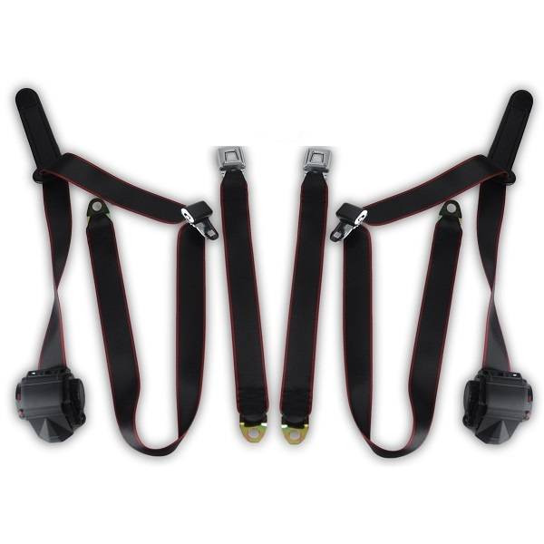 1974-1979 Ford Thunderbird, Driver & Passenger Seat Belt Kit - Seatbelt Planet