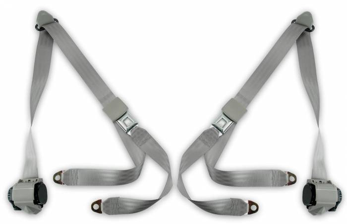 1989-1991 GMC Pickup Truck, Crew Cab, Driver & Passenger Bench Seat Belt Kit - Seatbelt Planet