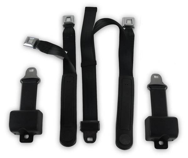 1947-1966 GMC Pickup, Standard Cab, Driver, Passenger & Center Seat Belt Kit - Seatbelt Planet