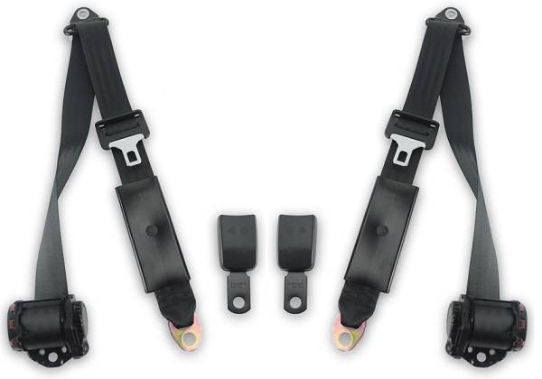 1973-1980 Mercedes-Benz 280 SL, Driver & Passenger Seat Belt Kit - Seatbelt Planet
