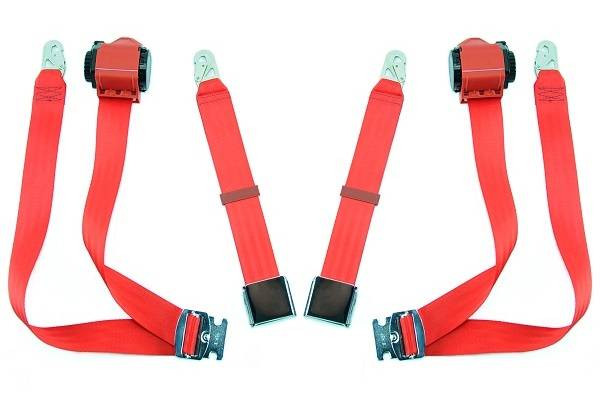 1965-1968 Porsche 911, Driver & Passenger Seat Belt Kit - Seatbelt Planet
