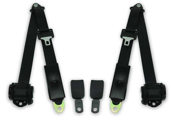 1980-1986 Mercedes-Benz 380 SL, Driver & Passenger Seat Belt Kit - Seatbelt Planet