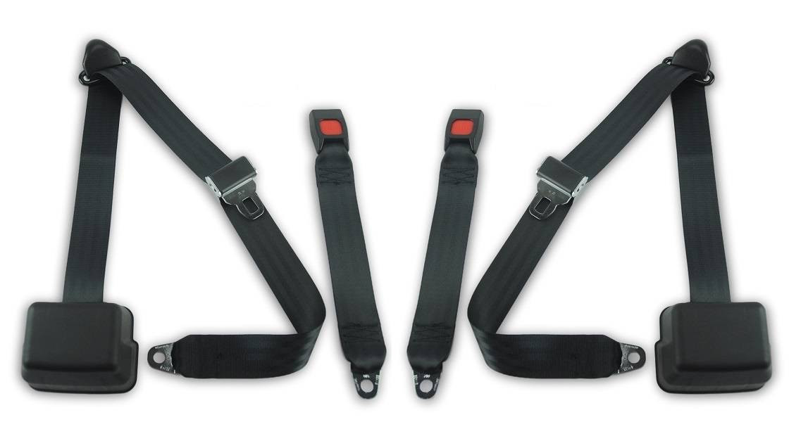 1983-1988 Toyota Pickup, Standard Cab, Driver & Passenger, Bench Seat Belts - Seatbelt Planet