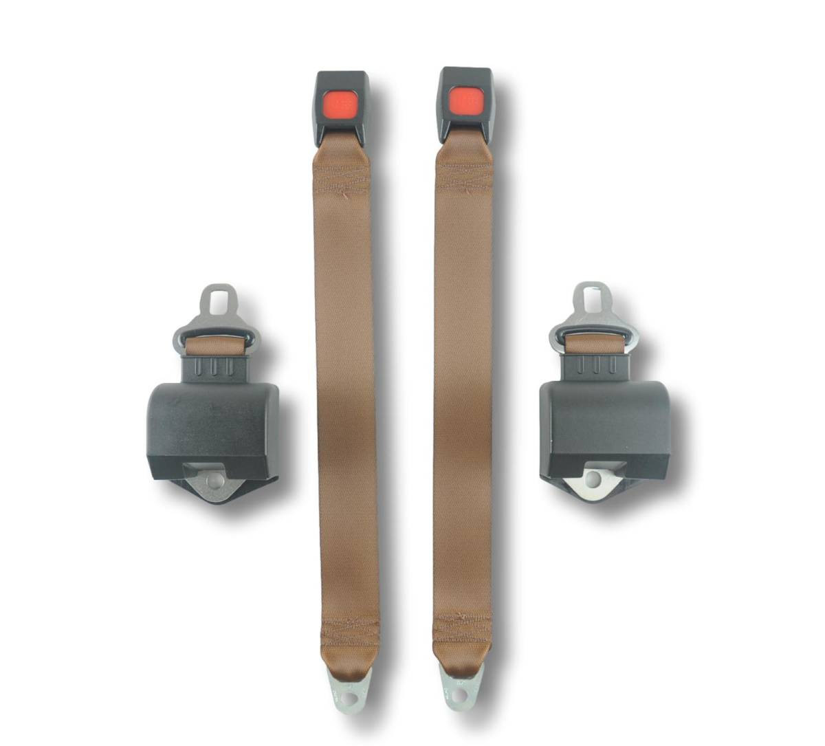 1976-1985 Dodge Ram 150, Crew Cab (4-Door), Rear Driver & Passenger, Bench Seat Belt Kit - Seatbelt Planet