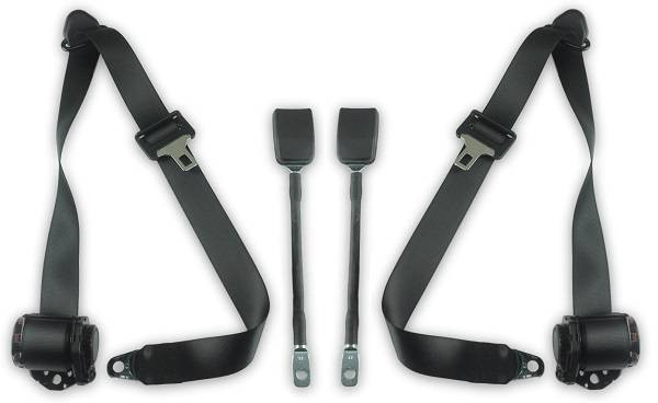 1990-1996 Dodge Dakota, Extended Cab, Driver & Passenger, Bucket Seat Belt Kit - Seatbelt Planet