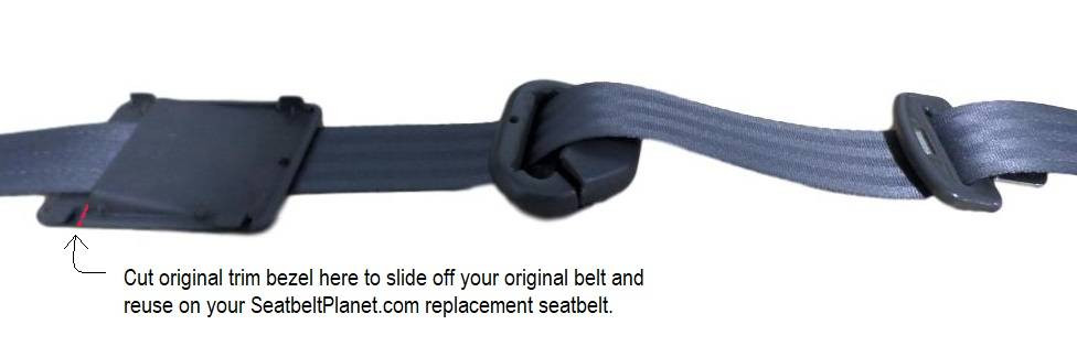 1988-1994 Toyota Pickup, Extended Cab, Driver or Passenger, Bucket Seat Belt - Seatbelt Planet view 2