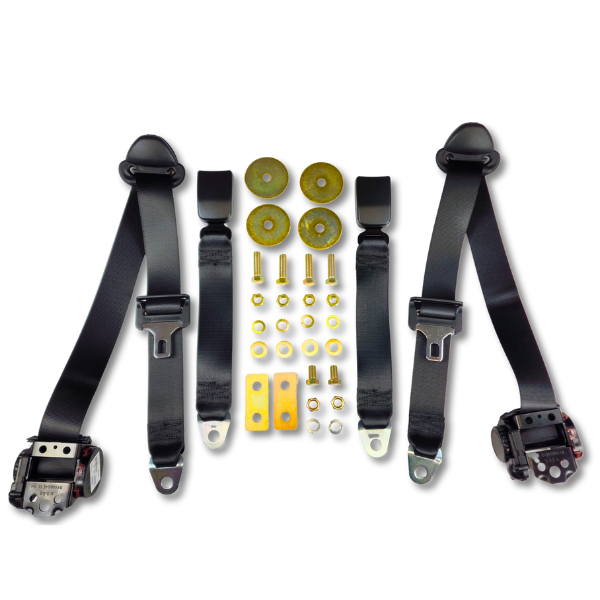 1994-1996 Dodge Dakota, Extended Cab, Rear Driver & Passenger, Seat Belt Kit - Seatbelt Planet