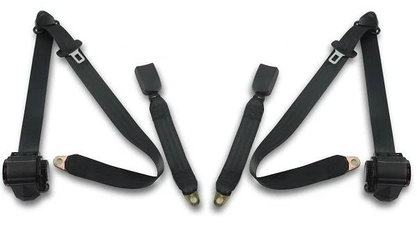 1981-1984 Toyota Land Cruiser FJ60 Rear Driver & Passenger Seat Belt Kit - End Release - Seatbelt Planet