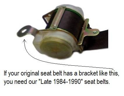 1981-Early 1984 Toyota Land Cruiser FJ60 Rear Driver, Passenger & Center Seat Belt Kit - Seatbelt Planet view 2