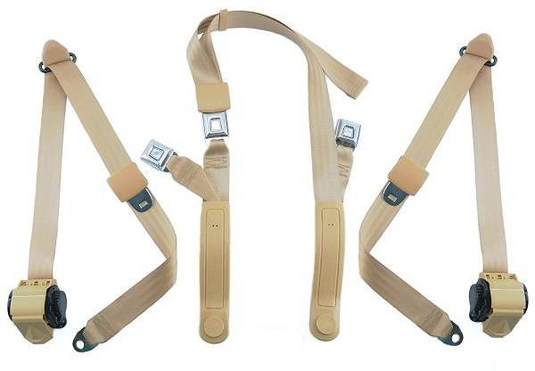 Seatbelt Planet 1968-1972 Chevrolet Suburban, Driver, Passenger, & Center Seat Belt Kit
