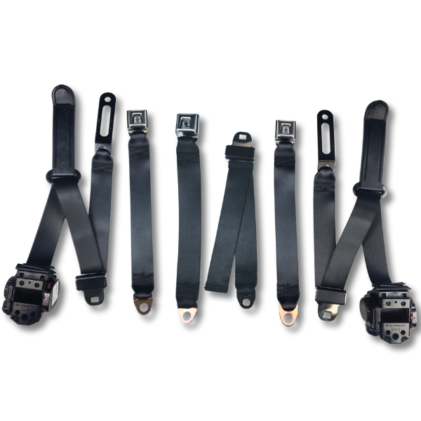 Seatbelt Planet 1970-1973 Ford Thunderbird, Driver, Passenger & Center Seat Belt Kit
