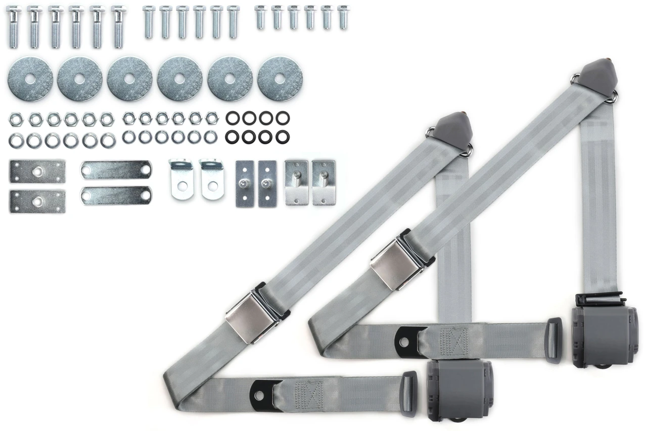 RetroBelt 1965-1973 Ford Mustang Shoulder Belt System with Aviation Style Buckles - RetroBelt view 8