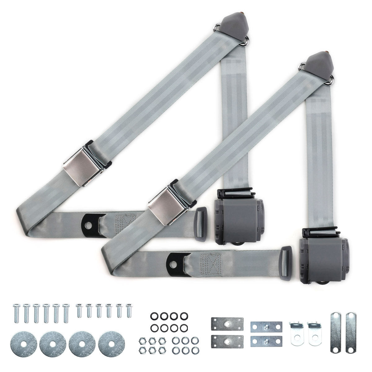 RetroBelt 1955-1957 Chevrolet Bel Air Shoulder Belt Kit with Aviation Style Buckles - RetroBelt view 6