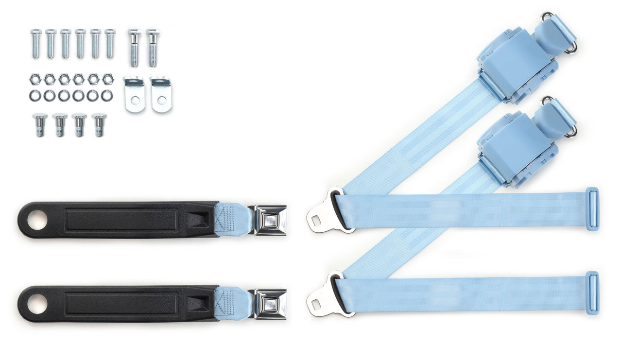 RetroBelt 1973-1991 GM or Chevrolet Truck Shoulder Belt Kit with Push Button Buckles – For Bucket Seats - RetroBelt view 7
