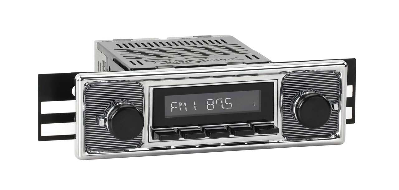 RetroSound 1955-1963 Mercedes-Benz 180 RetroRadio with Pinstripe/Chrome Faceplate - view 6