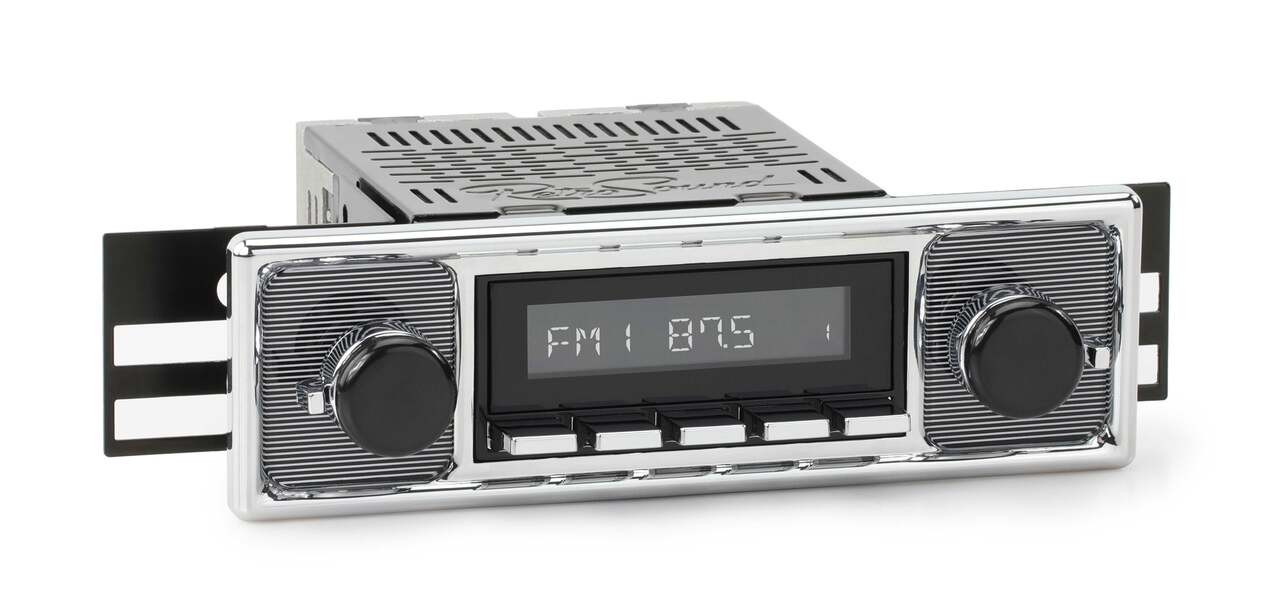 RetroSound 1955-1963 Mercedes-Benz 180 RetroRadio with Pinstripe/Chrome Faceplate - view 8