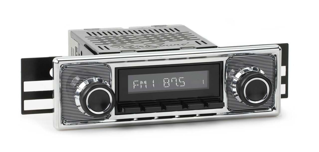 RetroSound 1956-1959 Mercedes-Benz 219 RetroRadio with Pinstripe/Chrome Faceplate
