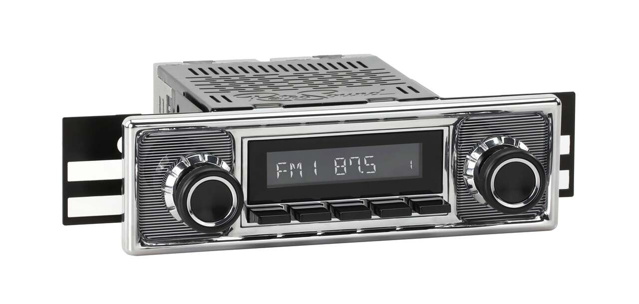 RetroSound 1964-1972 Mercedes-Benz 600 RetroRadio with Pinstripe/Chrome Faceplate - view 5