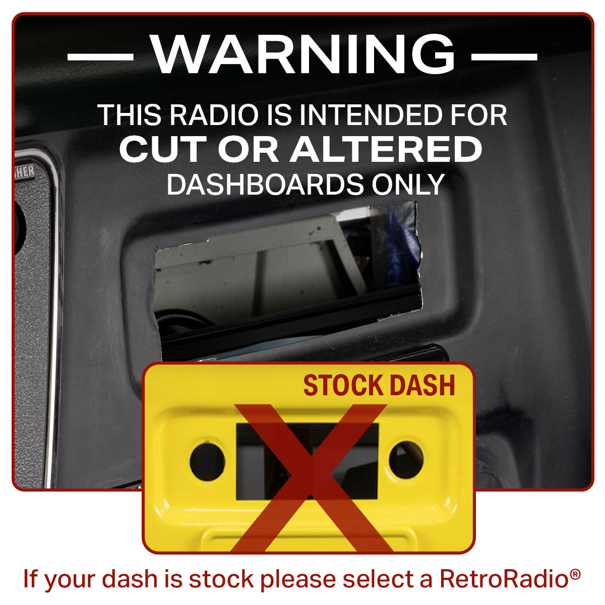 RetroSound Liberty Single DIN Radio for 1969-1974 Chevrolet Blazer - view 2