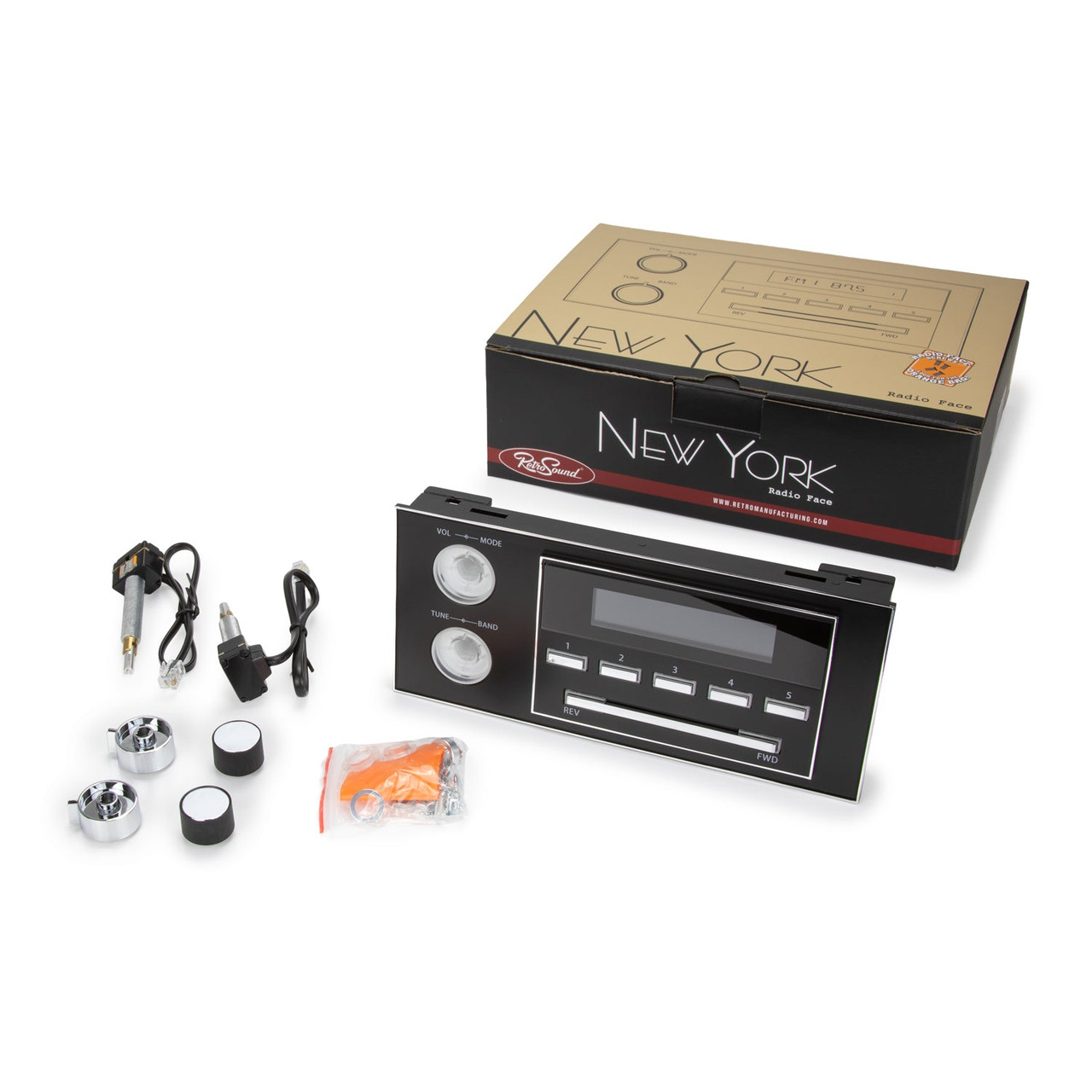 RetroSound 1996-00 Chevrolet Express Van New York 1.5 DIN Radio - view 5
