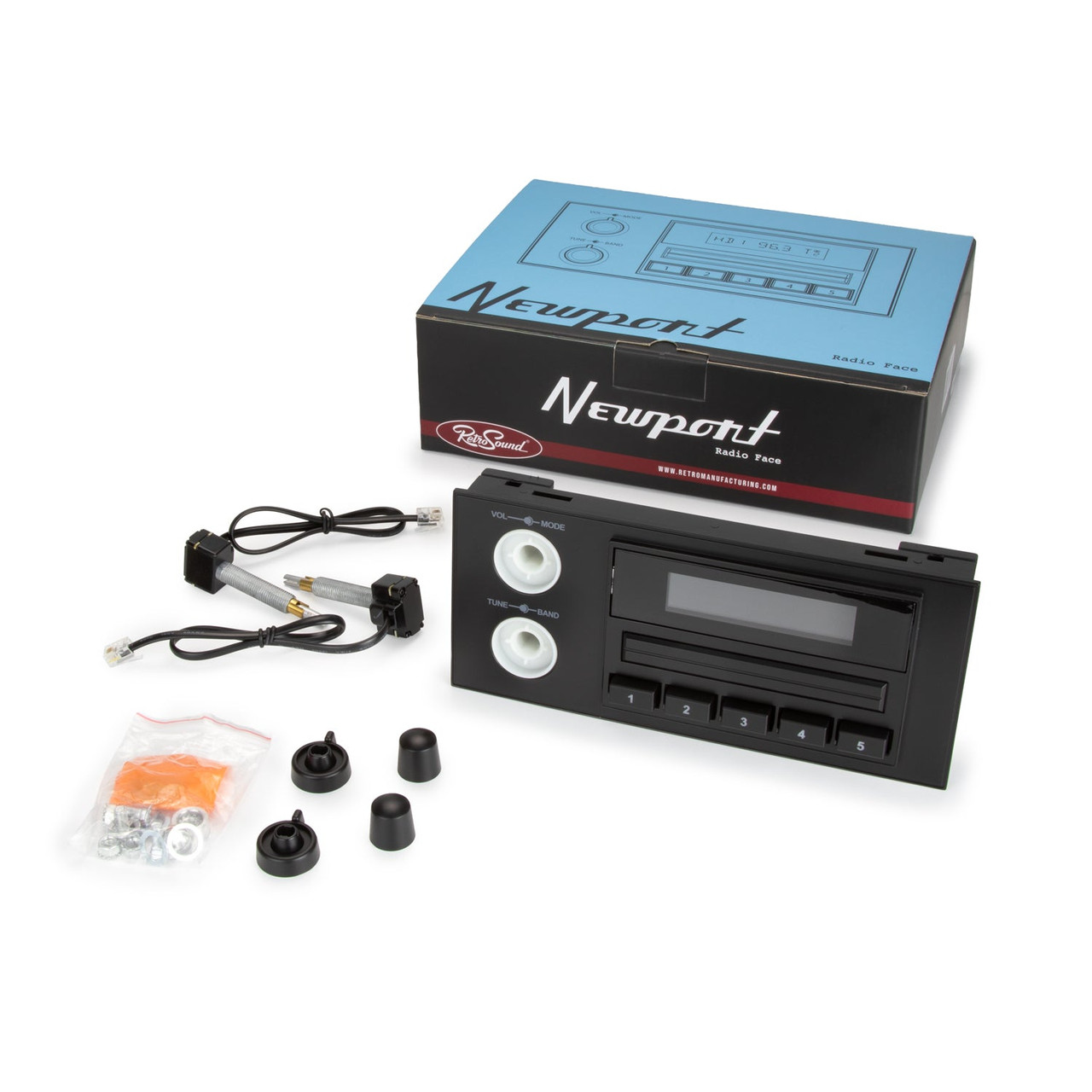 RetroSound 1998-2002 Chevrolet K5 Blazer Newport 1.5 DIN Radio - view 5