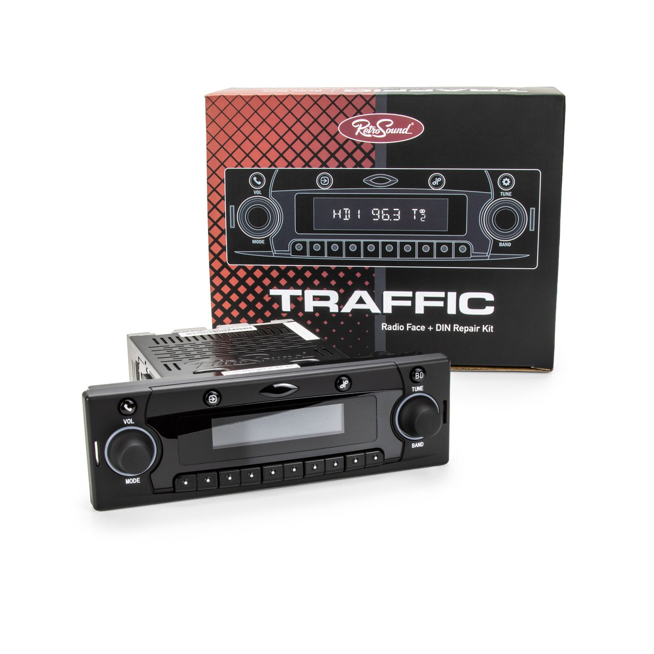 RetroSound Traffic DIN Radio for 1994 Audi V8 Quattro - view 4