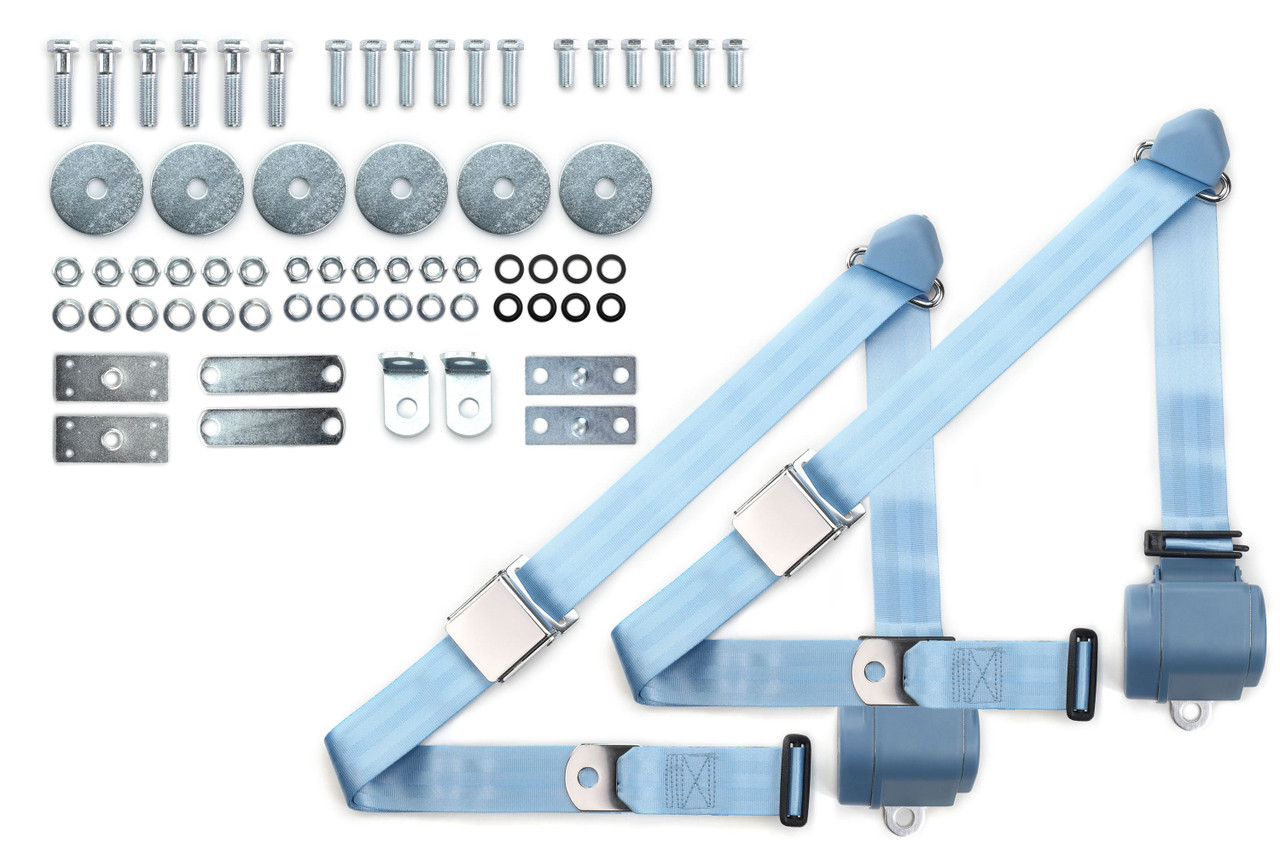 RetroBelt 1964-1969 Buick Special Shoulder Belt Kit with Aviation Style Buckles - view 8