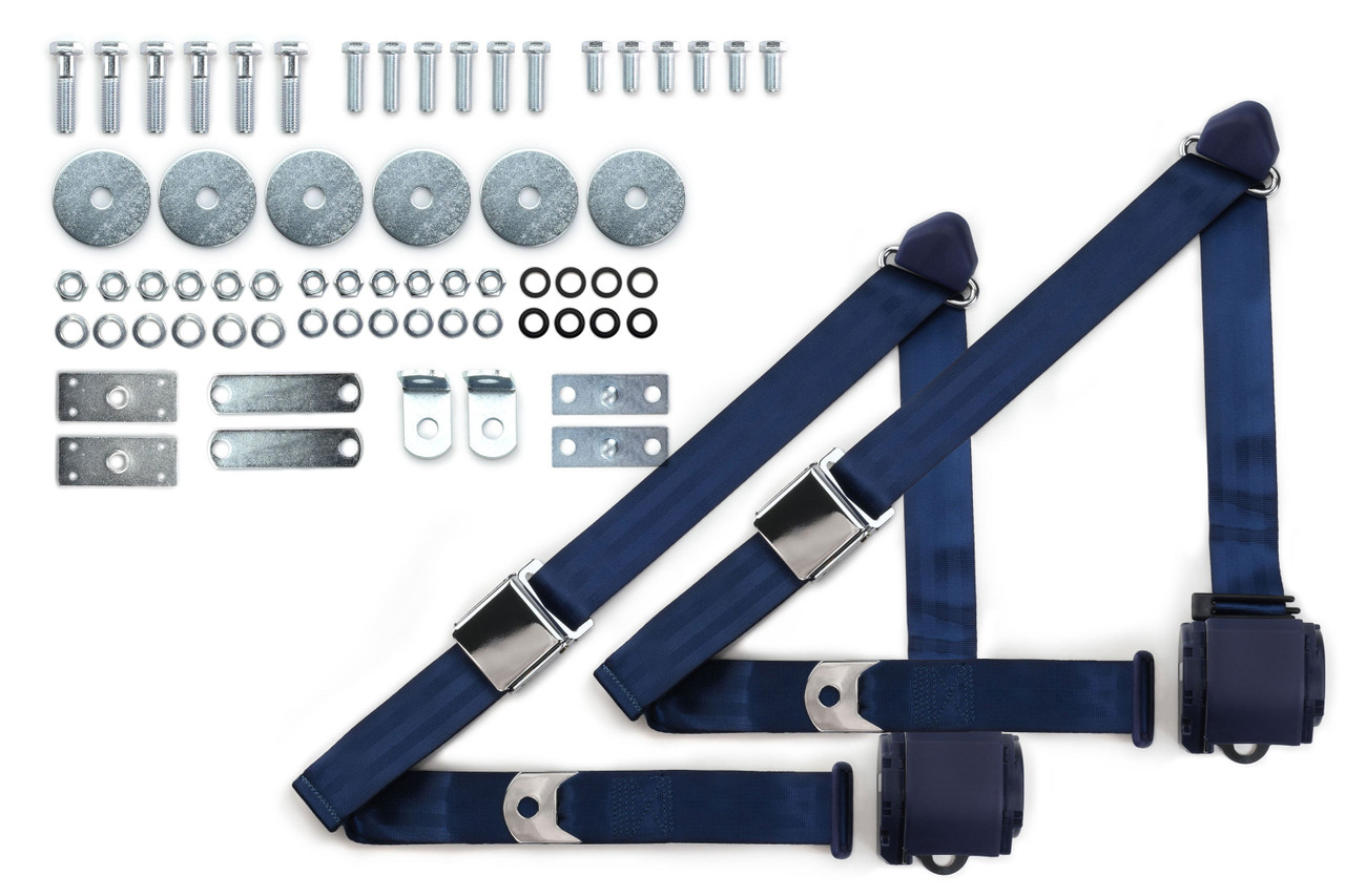 RetroBelt 1964-1975 Chevrolet El Camino Shoulder Belt Kit with Aviation Style Buckles - view 5