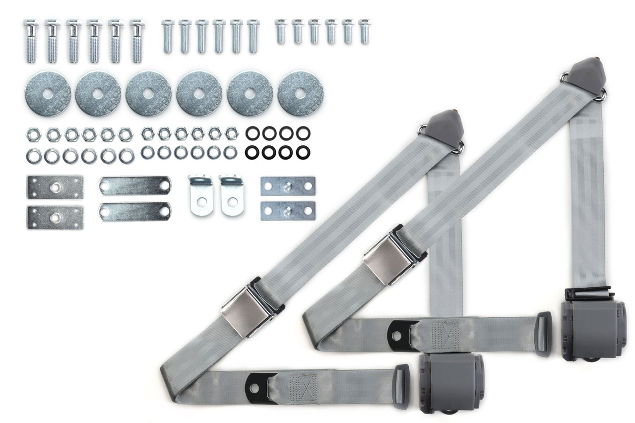 RetroBelt 1964-1975 Chevrolet El Camino Shoulder Belt Kit with Aviation Style Buckles - view 7