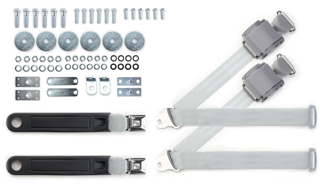 RetroBelt 1965-1974 Buick LeSabre Shoulder Belt System with Push Button Buckles – For Bucket Seats - view 6