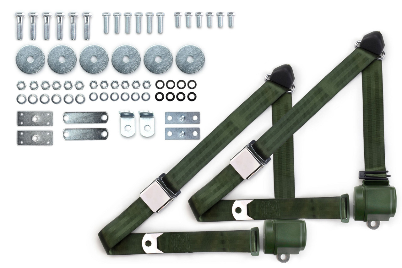 RetroBelt 1965-1975 Pontiac Catalina Shoulder Belt System with Aviation Style Buckles - view 6