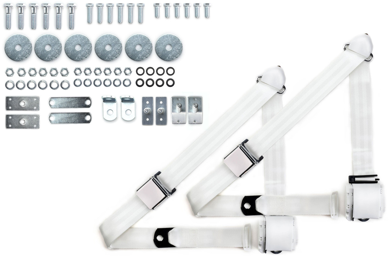 RetroBelt 1967-1973 Mercury Cougar Shoulder Belt Kit with Aviation Style Buckles - view 5