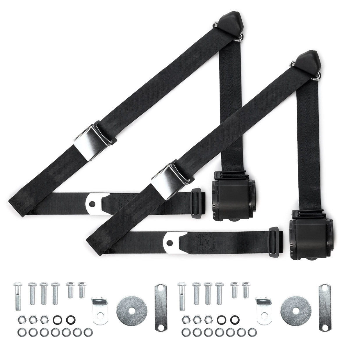 RetroBelt 1970-1973 Datsun 240Z Shoulder Belt Kit with Aviation Style Buckles