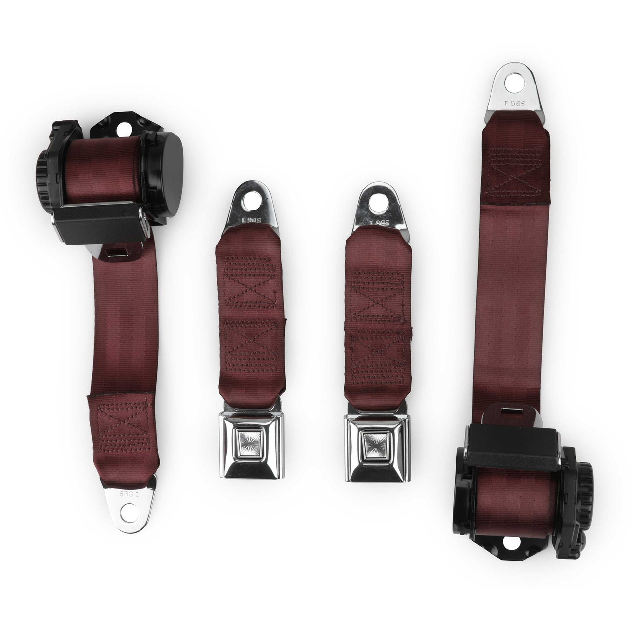RetroBelt 1978-1982 Chevy Corvette Shoulder Belt Kit with Single Retractors - view 6
