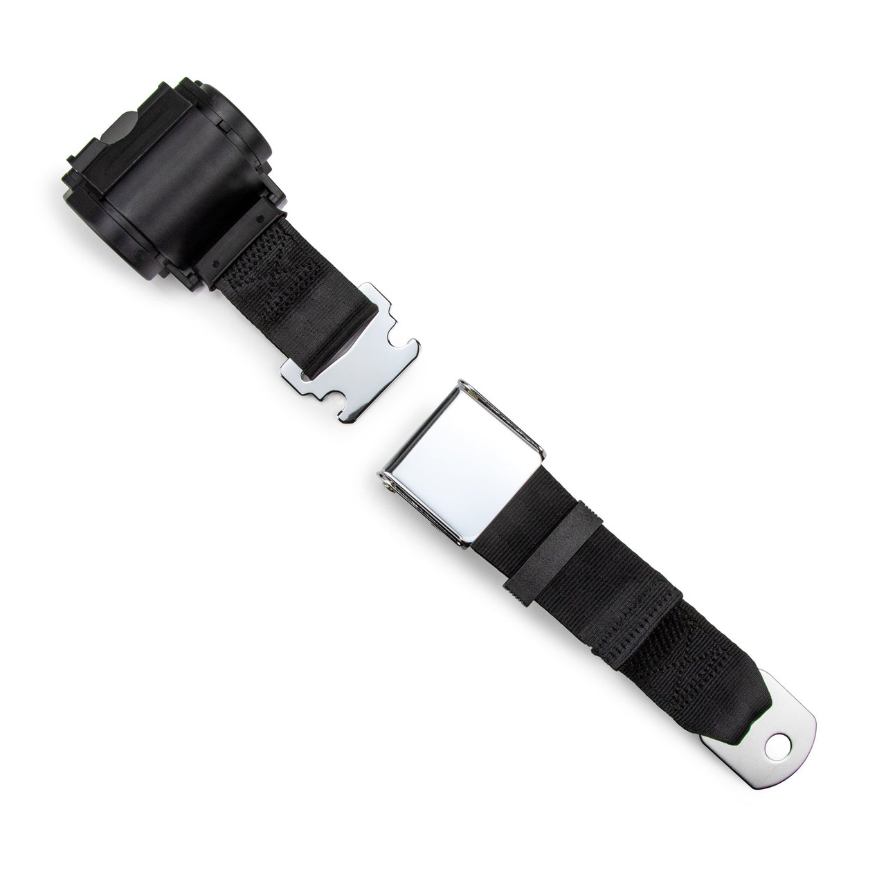 RetroBelt 2-Point Retractable Lap Seat Belt – Lift Latch (Aviation Style) – Universal Fit