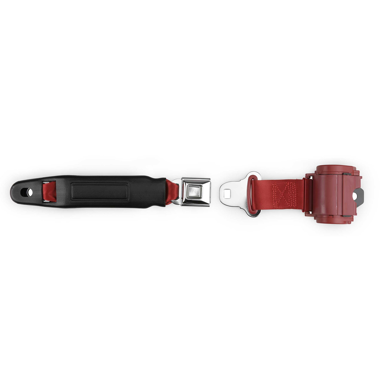 RetroBelt 2-Point Retractable Lap Seat Belt – Push Button – Universal Fit – Bucket Seat - view 3