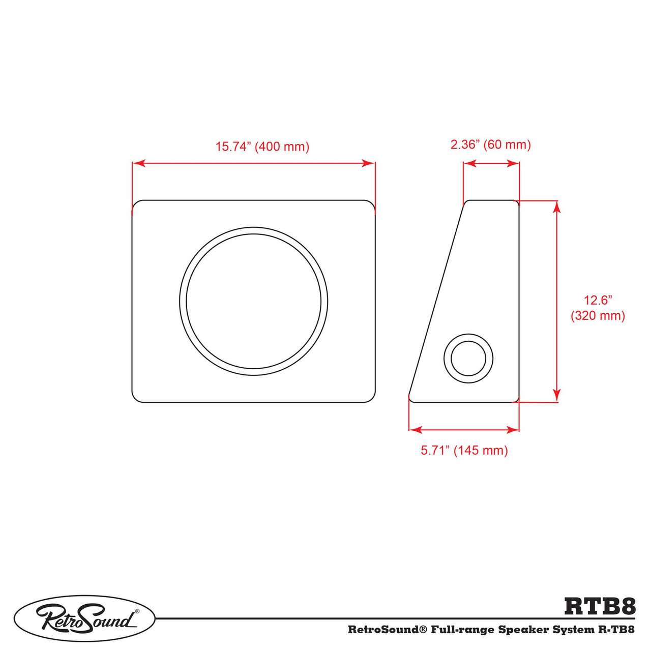 RetroSound 1947-1953 Chevrolet Truck Full-range Speaker System - view 6
