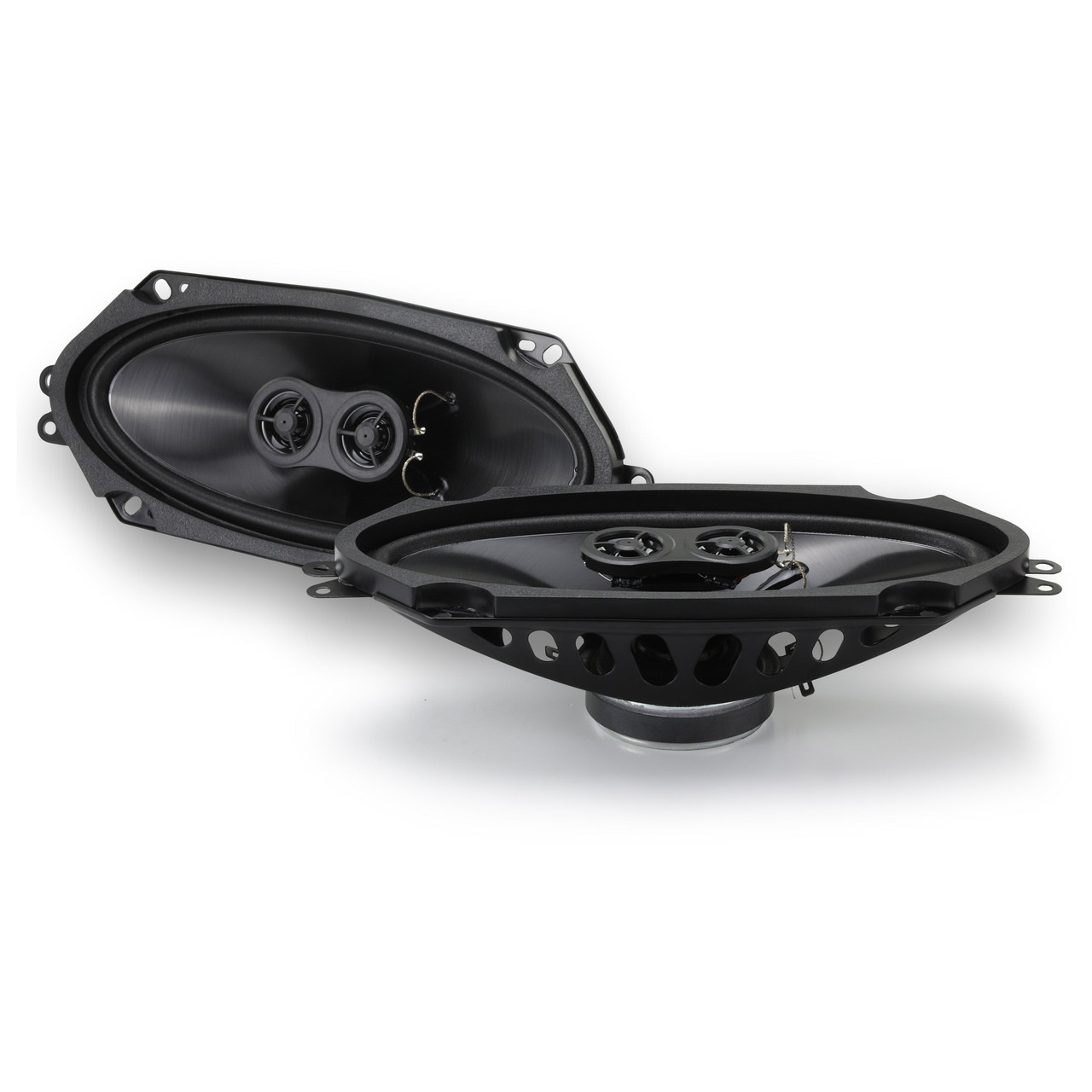 RetroSound 1985-1987 Pontiac Bonneville 3-Way Stereo Speakers 4" x 10" for Rear Package Tray