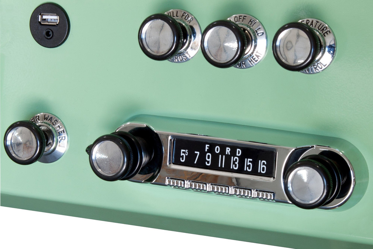 RetroSound Vintage Overlays: Ford Logo Glass Screen Protectors for Huntington Radio - view 5