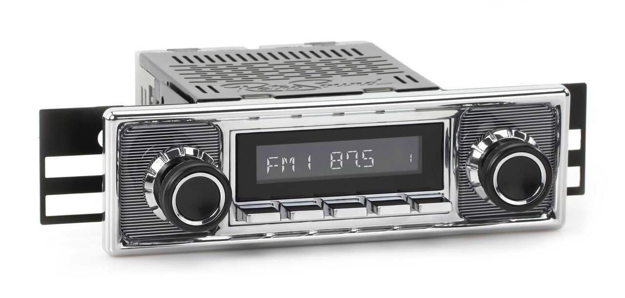 RetroSound 1955-59 Mercedes-Benz 300 Series DAB+ RetroRadio with Pinstripe/Chrome Faceplate