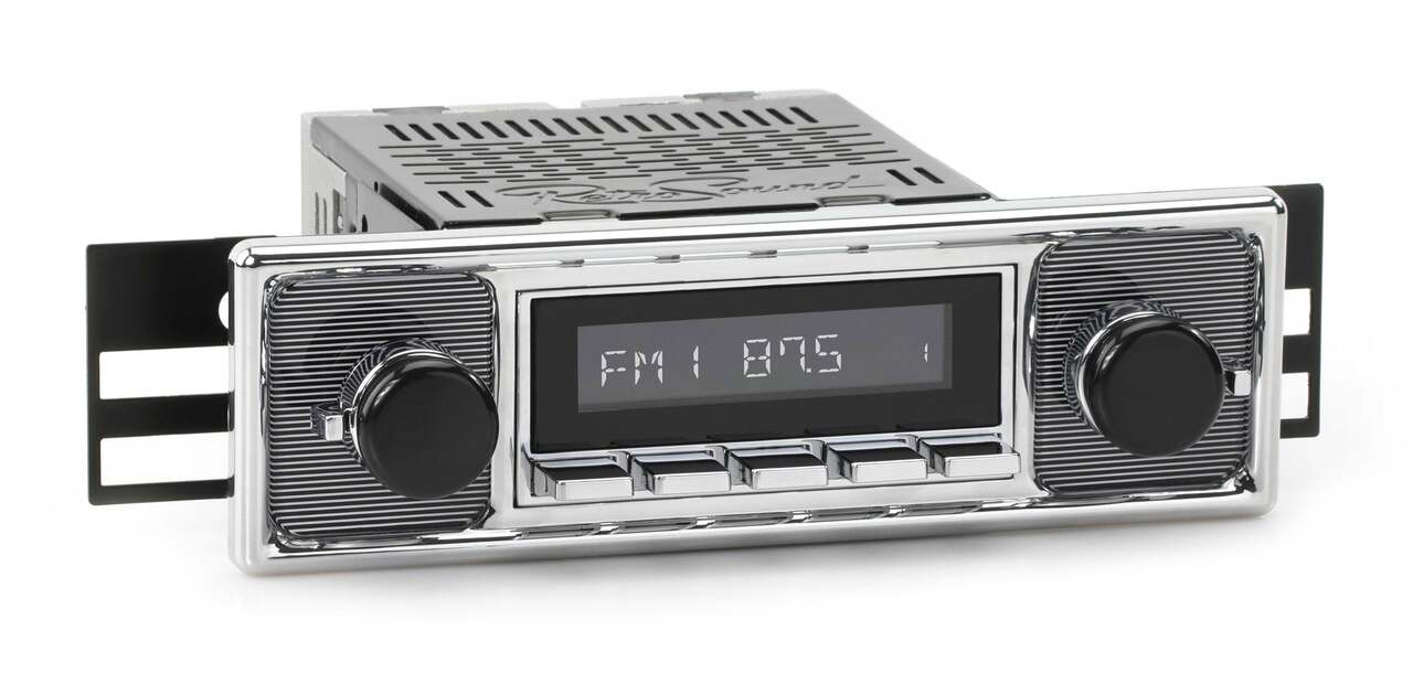 RetroSound 1955-63 Mercedes-Benz 180 DAB+ RetroRadio with Pinstripe/Chrome Faceplate - view 4