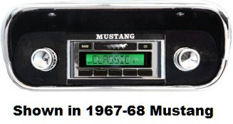 Custom AutoSound 1964.5-66 Mustang USA-630 In Dash AM/FM