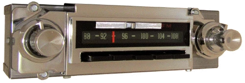Repro 1963 Chevy AM/FM/Stereo Radio with bluetooth - Antique Automobile Radio