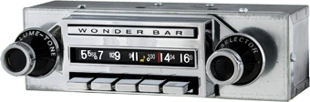 Repro 1959-60 Chevrolet Corvette Wonderbar AM/FM/Stereo Radio with bluetooth - Antique Automobile Radio