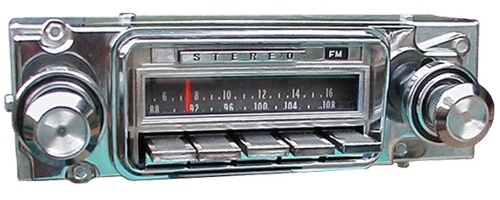 Repro 1966 Pontiac GTO AM/FM/Stereo Radio with bluetooth - Antique Automobile Radio