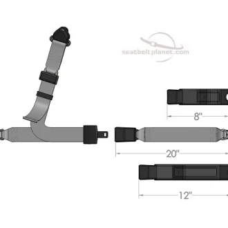Seatbelt Planet End Release Style w/BD or SH Floor Anchor 1 - Seatbelt Planet