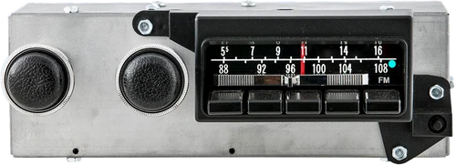 Reproduction 1947-53 Coronet, Charger, Belvedere, Satellite AM/FM/Stereo Radio Without Speakers with Bluetooth - Antique Automobile Radio