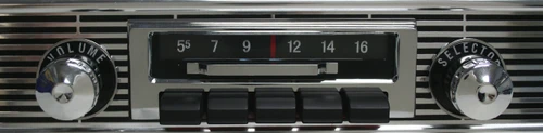 Custom Autosound 1955- 1956   Chevy Belair Slidebar Radio - Custom AutoSound